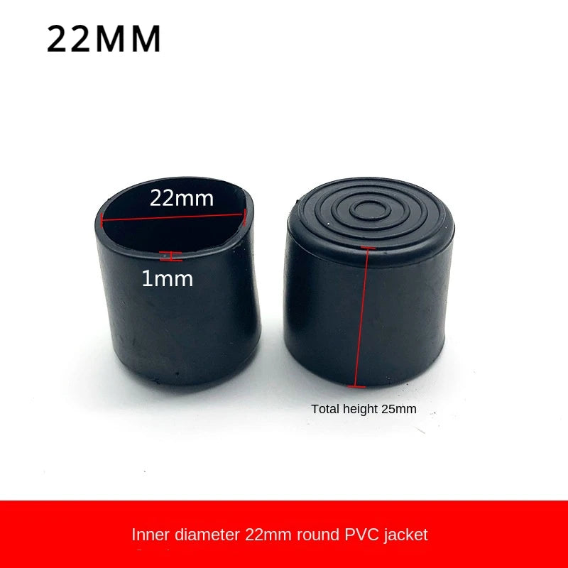 Tappetino per gamba sedia in gomma rotonda 10/12/14/16/20/25mm mobili Tappo tavolo - 4pcs 22MM - immagine 6