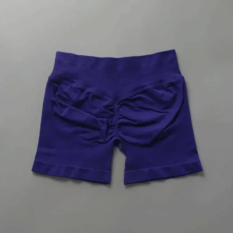 Pantaloncini da Yoga per Fitness | Pantaloncini sportivi da donna da 4,5 pollici per corsa ed esercizio, alternativa di qualità ai marchi più famosi, abbigliamento da palestra senza cuciture modellante.