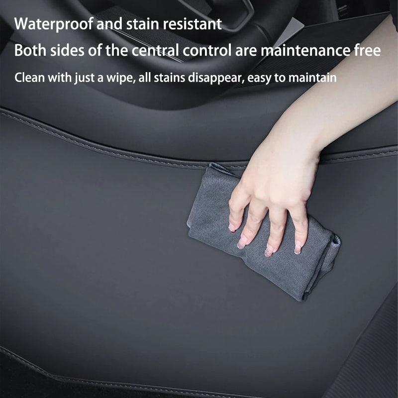Per Tesla ModelY Juniper Centro di Controllo Lato Anti-calcio Pad In Pelle Anti-sporco
