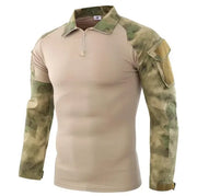 T-shirt da trekking tattiche all'aperto uomo combattimento esercito militare CP - FG green S - immagine 29