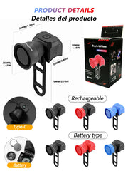 5 modalità clacson per bicicletta mountain bike mini batteria campanello bici - immagine 4
