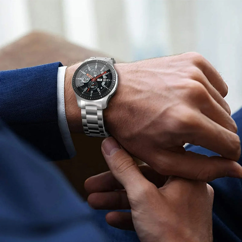Cinturino Acciaio Inossidabile 20mm/22mm – Compatibile Samsung Galaxy Watch, Huawei GT, Amazfit - Campeda