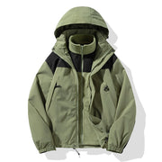 Nuove giacche da esterno tre in uno Moda semplice adatta per uomo Donna - verde chiaro XS - immagine 15