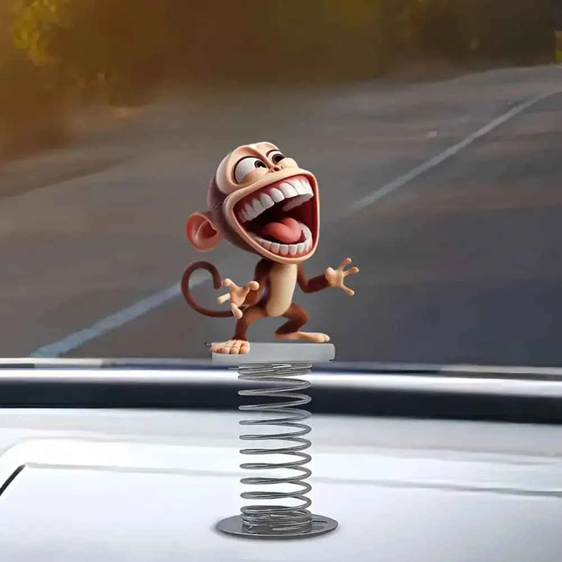 Ciondolo scimmia acrilico 2D per auto divertente Ciondolo decorativo personalizzato Bobblehead Cartoon Cruscotto Decor Accessori interni per auto