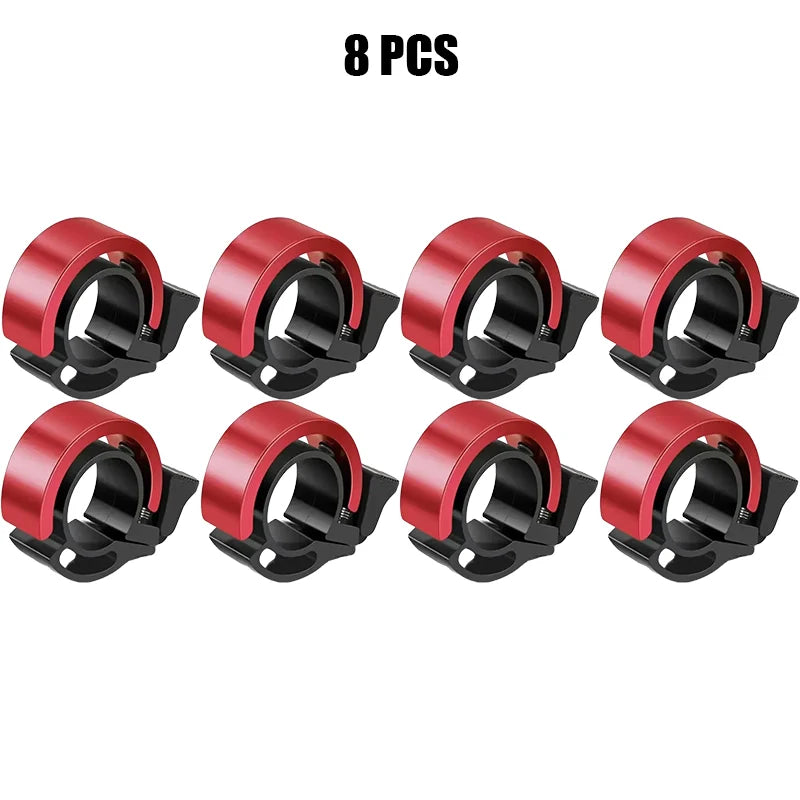 Campanello per Bicicletta in Lega da 2/4/8/16 Pezzi - 8 Pcs Red - immagine 15