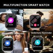 Smartwatch 1.83” Bluetooth Uomo/Donna – Risposta Chiamate, Contapassi, Monitor Sonno per iPhone e Android - Campeda