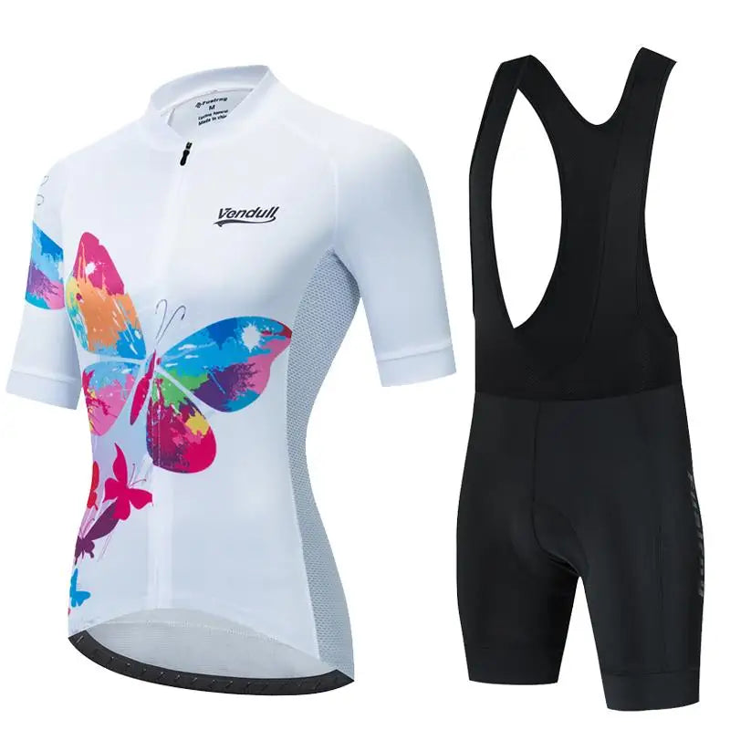 Maglia da Ciclismo estiva set abbigliamento donna tuta bici MTB a maniche corte - immagine 13