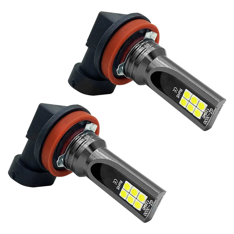 LED Auto H11 H8 9005 9006 – Fendinebbia 6000K Super Luminosi 8000LM (Set 2 Pezzi) - Campeda