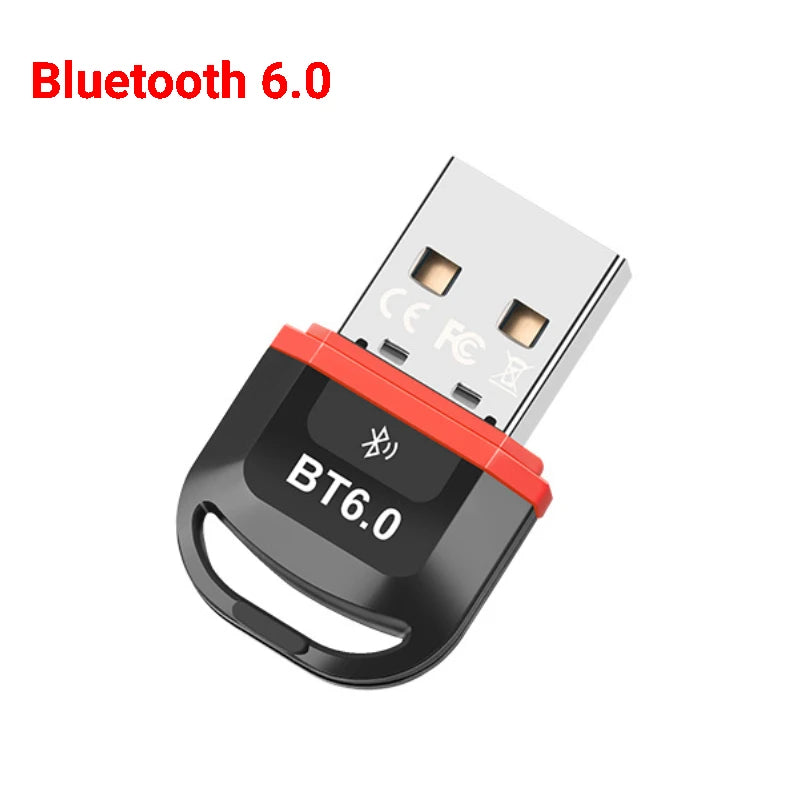 Adattatore USB Bluetooth 6.0 Dongle Bluetooth 5.4 per PC Windows 11/10/8.1 Trasmettitore ricevitore Bluetooth per tastiera/mouse