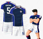 Set di magliette e pantaloncini con bandiera giapponese Anime Captain Tsubasa - immagine 3