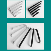 Set di 12 Maniglie Moderne per Armadio 64mm/96mm/128mm/160mm/192mm in Alluminio Solido - immagine 4