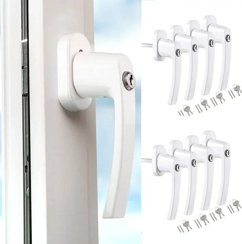 Maniglia per finestra in linea da 4/8 pezzi universale con chiave espag bloccabile - 8Pcs Set - immagine 2
