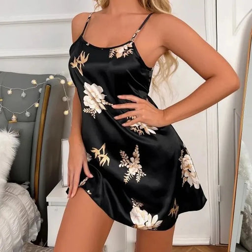 Indumenti da notte donna vestiti per la casa Sexy camicia con stampa floreale
