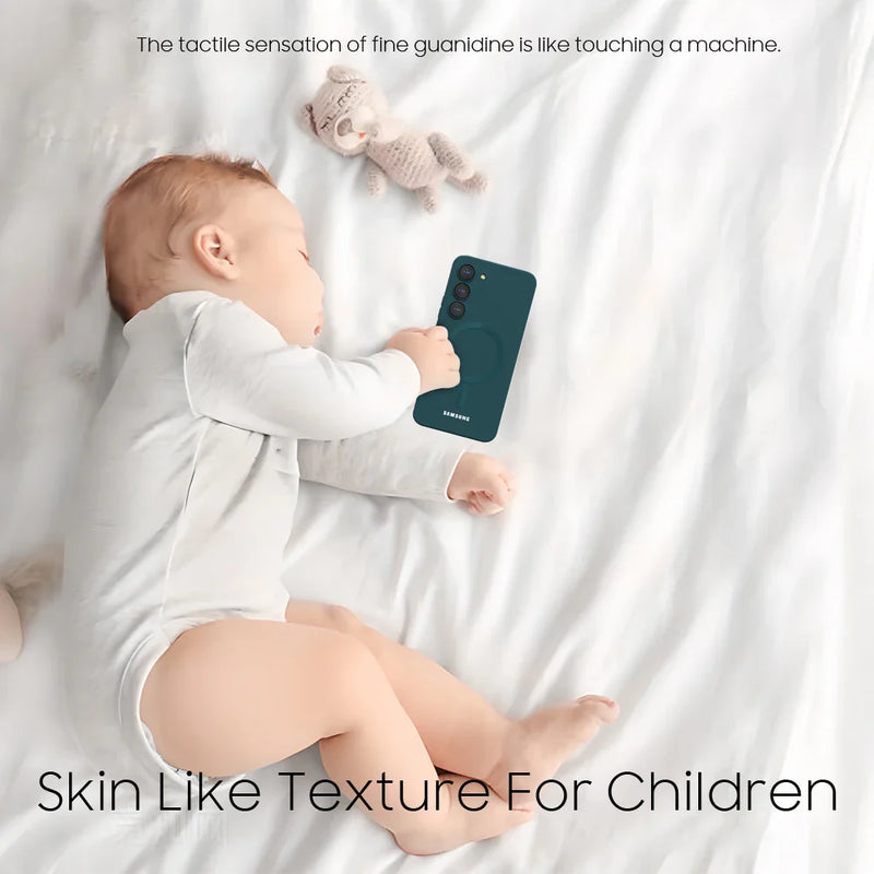 Per Samsung Galaxy S25 Magsafe Custodia S24 S23 S21 FE S22 Plus A56 A55 A54 A36 A35 A16 A15 Morbido Silicone Magnetico Della Copertura Posteriore Del Telefono