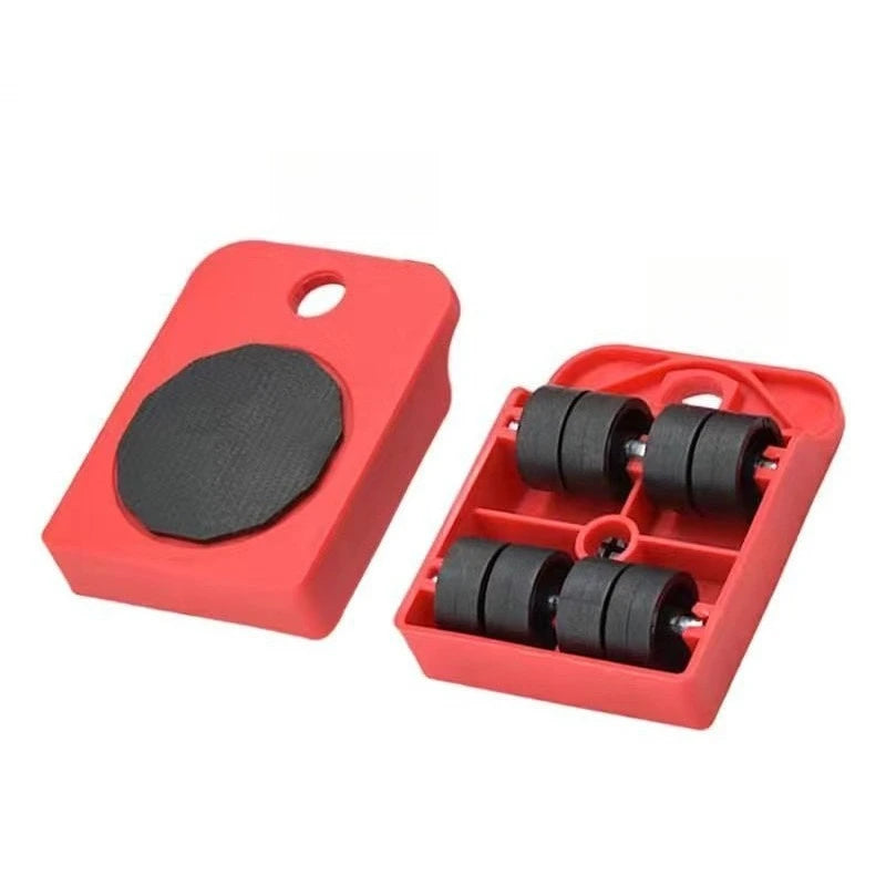 Set di Rulli per Spostamento Mobili Attrezzo Sollevamento e Trasporto - 2Pcs-wheel