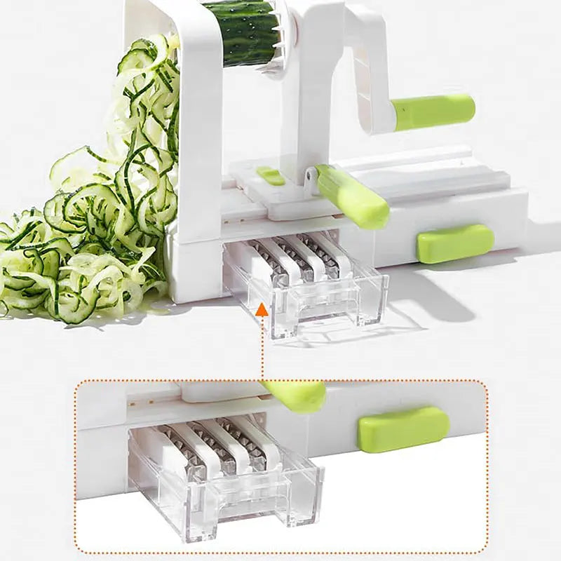 Spiralizzatore per verdure 5 lame - Affettatrice multifunzione per spaghetti di zucchine e pasta vegetale