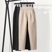 Pantaloni di lana a 3 colori matita Harem da donna Autunno Inverno vita - immagine 2