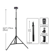 Treppiedi per selfie da 200/170/150/55 cm in alluminio - immagine 11
