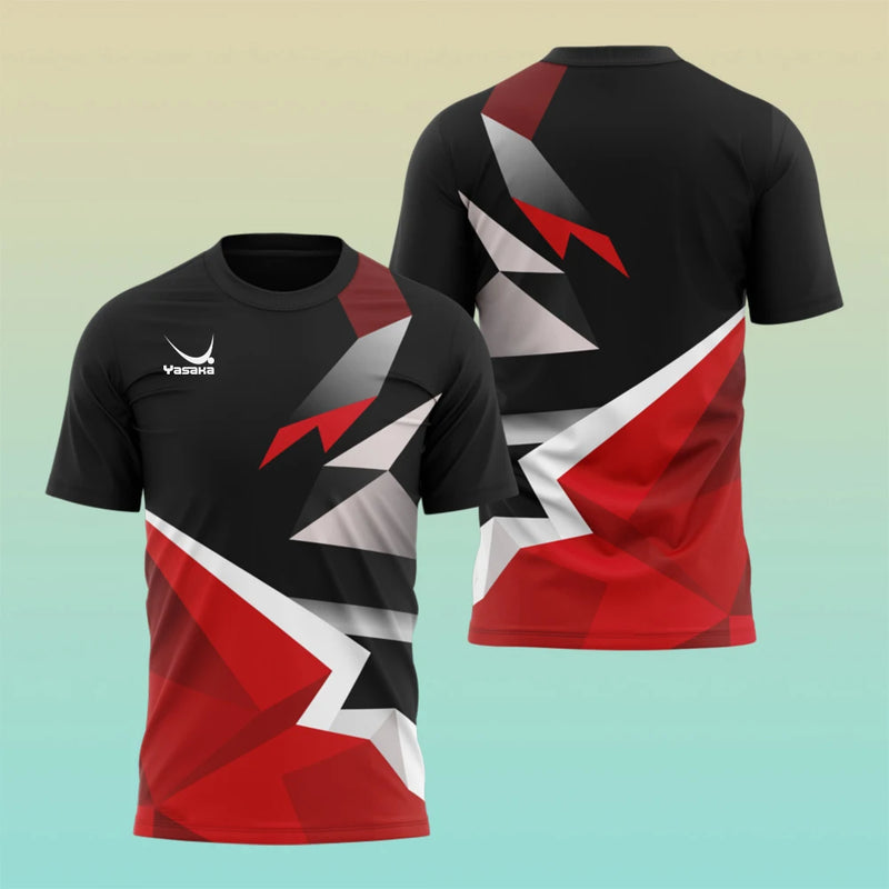 Camicia da allenamento per ping pong alla moda Maglietta estiva uomo Uniformi tennis
