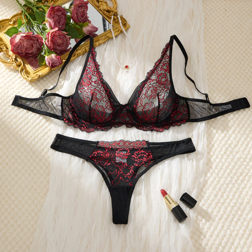 Reggiseno sexy completi da donna trasparente - immagine 2