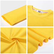 T-shirt con fiocco primaverile e autunnale per neonate Top in cotone a maniche - immagine 6