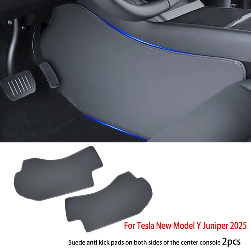 Per Tesla ModelY Juniper Centro di Controllo Lato Anti-calcio Pad In Pelle Anti-sporco