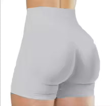 Pantaloncini da yoga estivi a vita alta per donna Pantaloni da fitness da corsa alla moda e sexy Leggings da yoga tinta unita Collant elastici