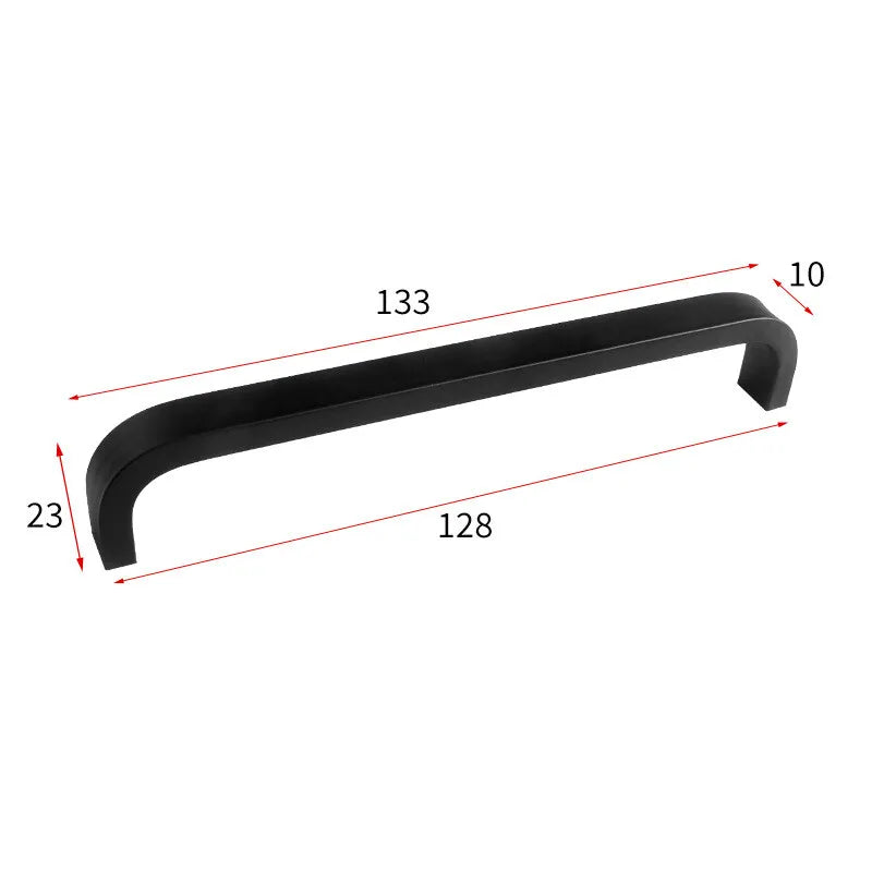 Set di 12 Maniglie Moderne per Armadio 64mm/96mm/128mm/160mm/192mm in Alluminio Solido - immagine 10