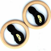 1 paia/lotto legno di 1.1 "Anello da ginnastica portatile fitness a casa