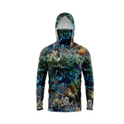 Camicia da pesca con cappuccio uomo maglietta a maniche lunghe - immagine 7