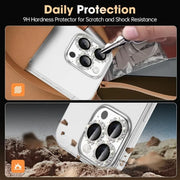 1 Set di Protezioni per Lenti Fotocamera in Vetro Diamantato – Design - immagine 2