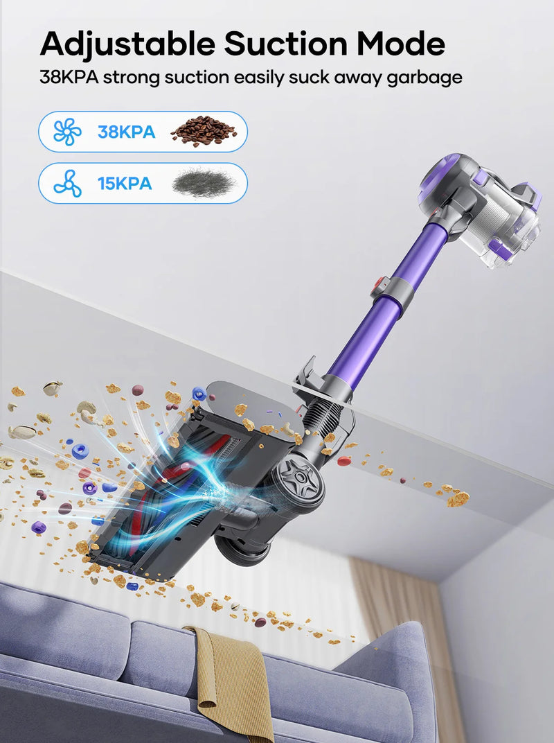 Laresar V10 Lite 38000Pa Aspirapolvere senza fili Palmare Forte pulsante di - immagine 2