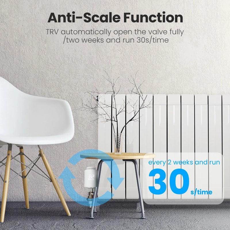 AVATTO Tuya ZigBee3.0 Termostato Attuatore per radiatore Smart TRV Controller valvola termostatica Funziona con Alexa Google Home Alice