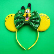 Disney Pink Daisy Duck Bow Fasce per capelli Paillettes viola Fascia orecchie di - 39 - immagine 40