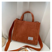 Borsa a Tracolla Donna Rilibegan in Velluto a Coste – Tote Grande Capacità Stile Casual Moda - Campeda