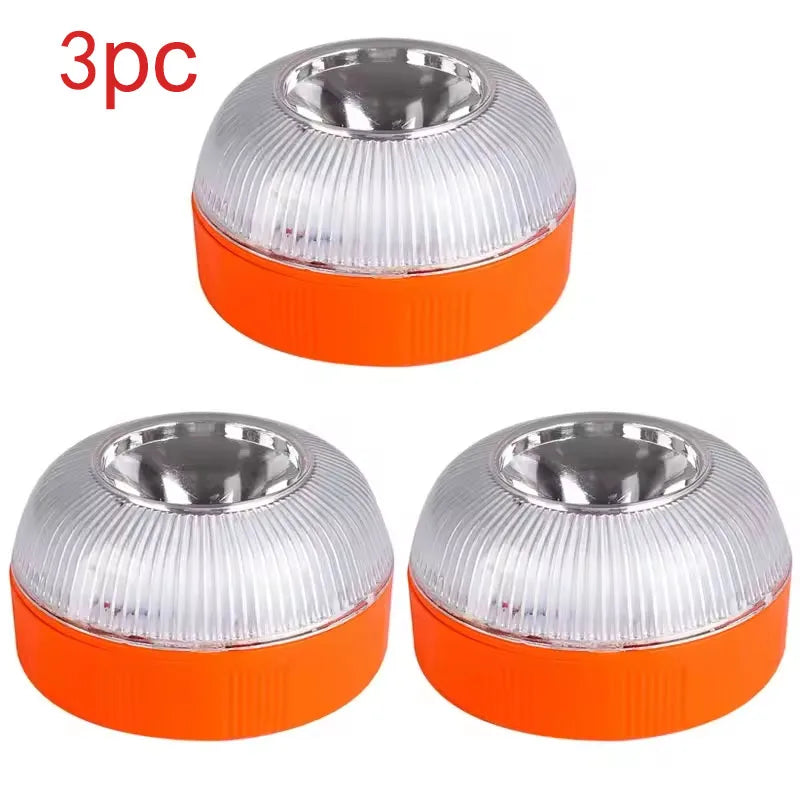 Luce di emergenza per auto a LED lampeggiante incidenti stradali induzione magnetica - 3PC - immagine 3