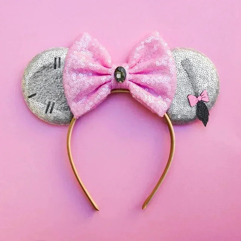 Disney Pink Daisy Duck Bow Fasce per capelli Paillettes viola Fascia orecchie di - 38 - immagine 39