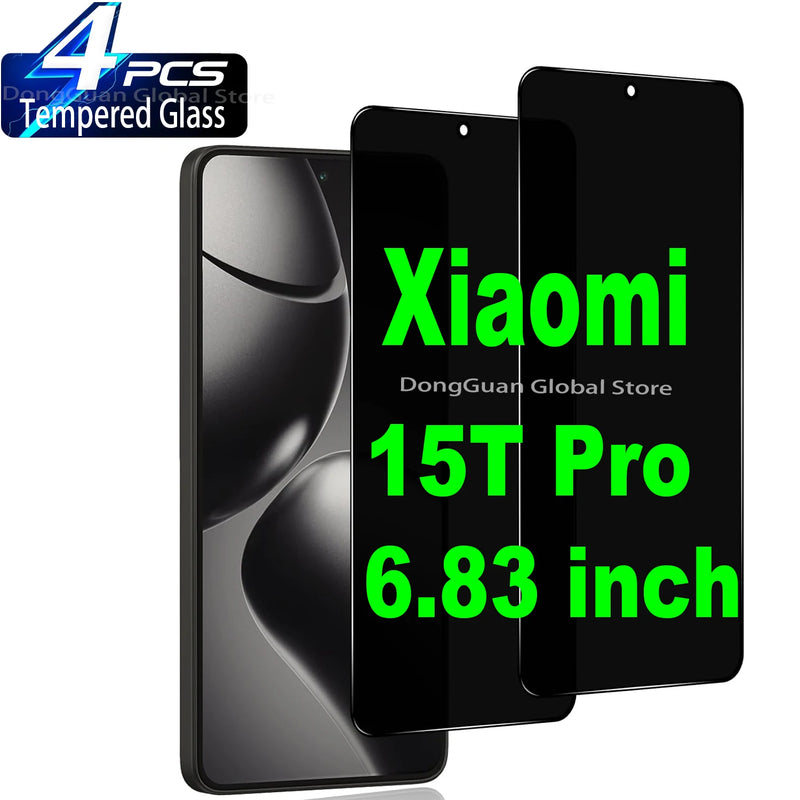 2025 Nuovo per Xiaomi 15T Pro Anti Spy Protezione in vetro temperato Pellicola in vetro per schermo privacy