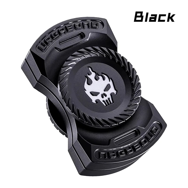 Divertimento 3-in-1 Gioco EDC Fidget Toys Personalizzato Scheletro Fantasma Fidget Spinner Lega Fidget Slider Giocattolo di Rilascio di Stress Suono Moneta Giocattolo