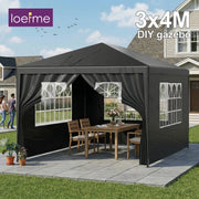 Gazebo LOEFME 3x4m per Esterni Ideale Giardino Fai-da-te