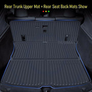 Tappetini Tesla Model Y Juniper 2025-2026 – Set Completo Bagagliaio + Schienale + Cargo Liner Impermeabili Antigraffio Accessori Interni - Campeda