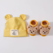 Set 2 Pezzi Cappello con Orecchie da Orso e Calzini in Maglia per - 5 - immagine 6
