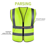 Stile quattro cerniere gilet riflettente cantiere - immagine 6