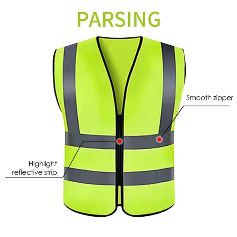 Stile quattro cerniere gilet riflettente cantiere - immagine 6