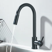 Rubinetto da Cucina a Due Vie – Maniglia Singola Estraibile - Black - immagine 3