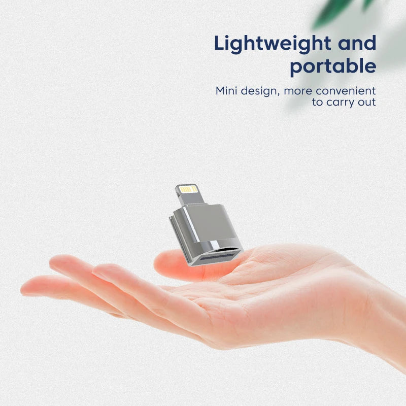 Convertitore lettore di schede Micro SD TF per iPhone 13 12 Pro OTG - immagine 5