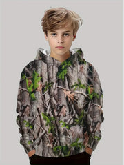 Felpe con cappuccio da caccia mimetiche Stampa foresta Abbigliamento ragazzo Sport - immagine 5