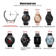 Cinturino Acciaio Inossidabile 20mm/22mm – Compatibile Samsung Galaxy Watch, Huawei GT, Amazfit - Campeda