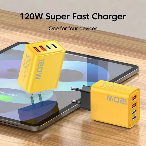 Caricatore USB C PD a 4 porte Carica rapida 3.0 Tipo Caricabatterie per - immagine 2