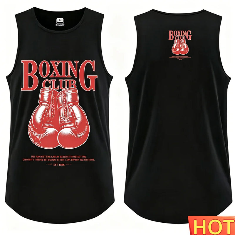 Canotta da boxe uomo t-shirt estiva girocollo senza maniche - BSLX-5128 XXS(US 32) - immagine 10